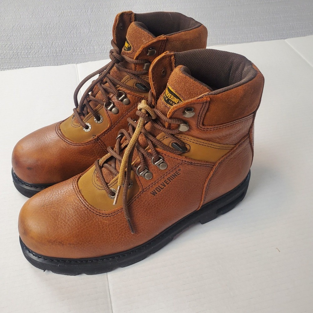 Wolverine Floorhand Steel Toe Work Boots Mens 10M Brown Leather W04013 EH - Picture 10 of 14